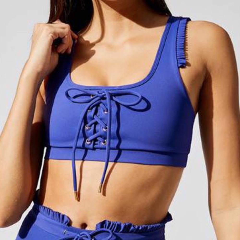 COPY - Celestine Blue Ruffle Top